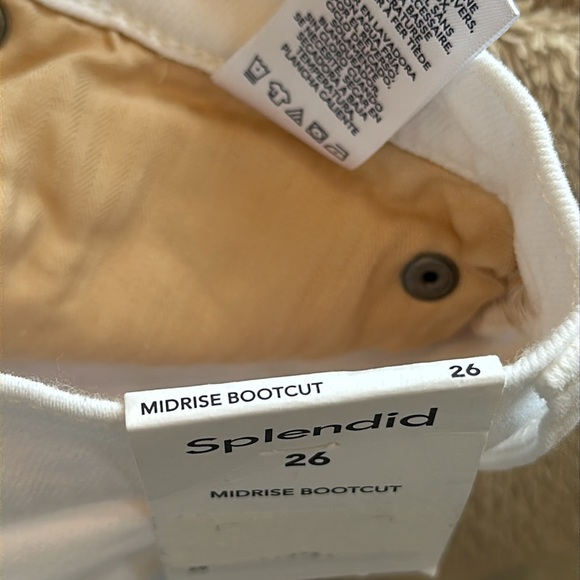 Splendid Mid-Rise Bootcut White Jeans - Picture 13 of 17